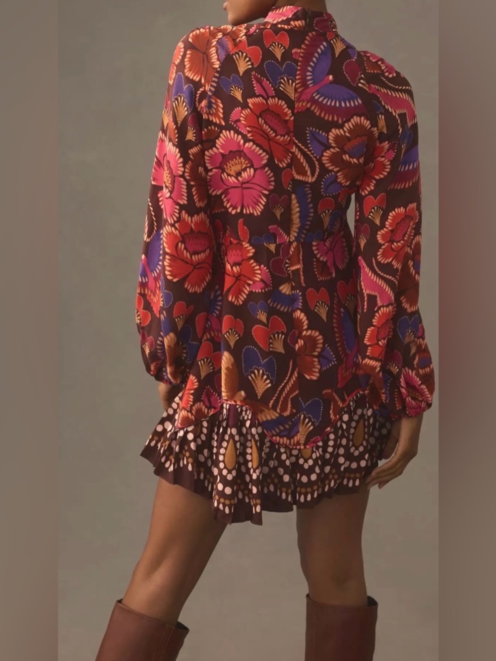 FARM Rio Flora High-Neck Mini Dress - Picture 3 of 11